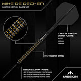 Mission Mike De Decker Limited Edition World Grand Prix 24g Steel Tip