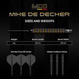 Mission Mike De Decker Limited Edition World Grand Prix 24g Steel Tip