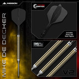 Mission Mike De Decker V2 - 90% Tungsten - R2.5 Darts - Steeltip