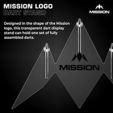 Mission "M"Logo Acrylic Dart Stand 3 Dart Display Stand