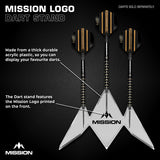 Mission "M"Logo Acrylic Dart Stand 3 Dart Display Stand