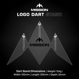 Mission "M"Logo Acrylic Dart Stand 3 Dart Display Stand