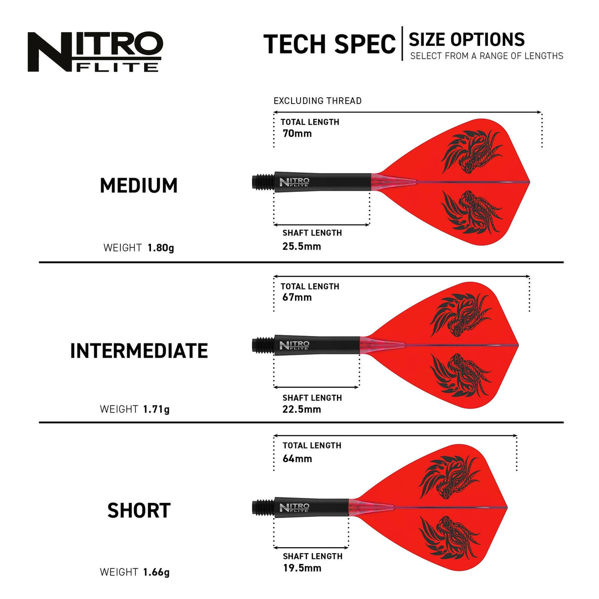 Red Dragon Nitro Flite Kite Jonny Clayton Edition - Dart Flights