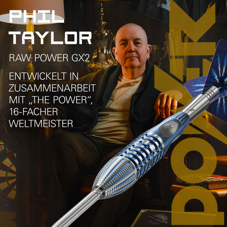 PHIL TAYLOR POWER Gx2 SP STEEL TIP DARTS