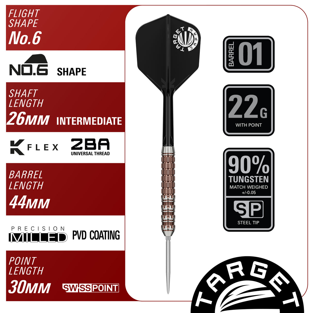 Target Japan Pime Series Raptor G6 GEORGE NISHITANI Steel 90% Tungsten