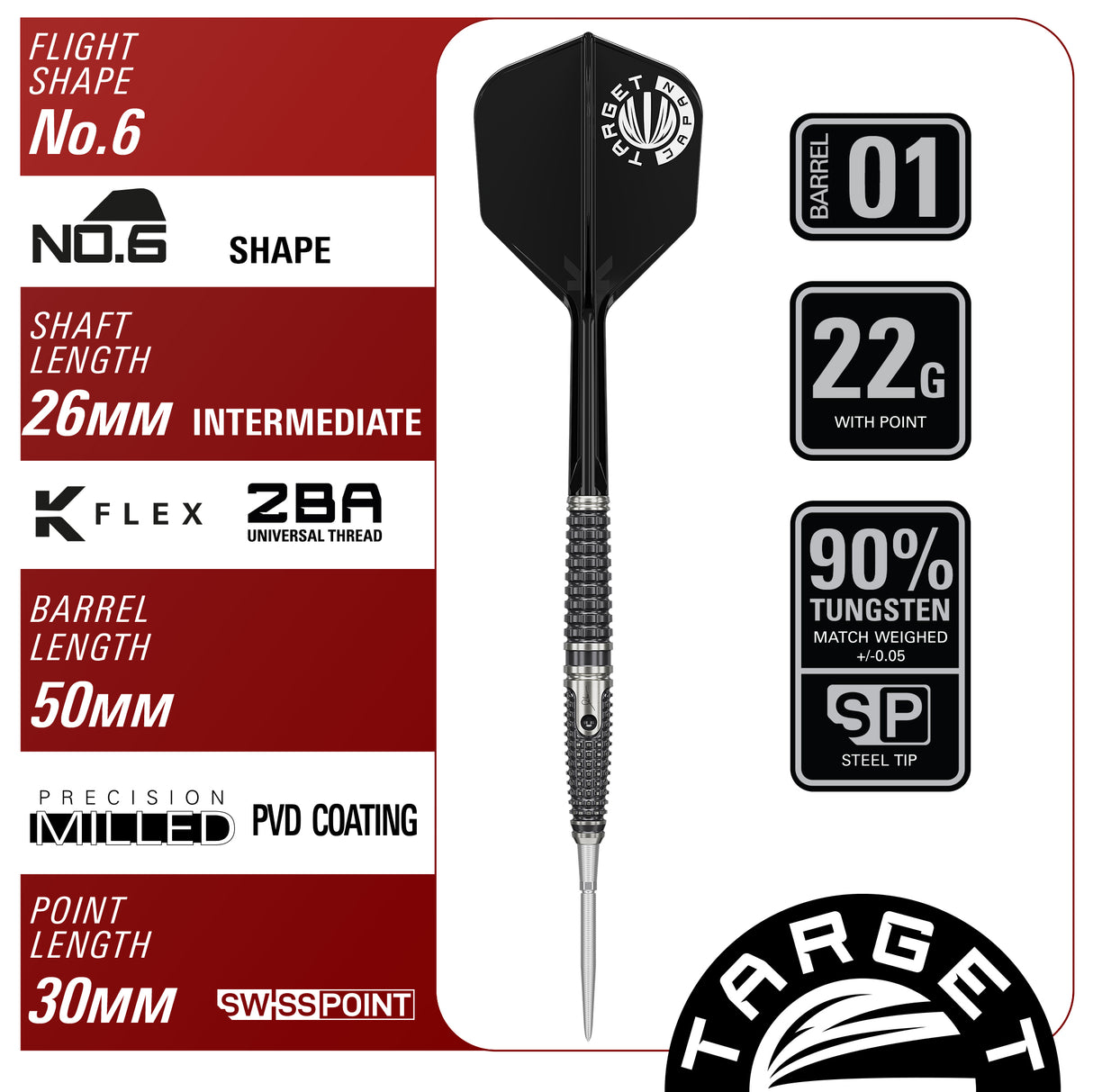 Target Japan Paul Lim The Legend G9 Swiss Point 90% Steeldarts