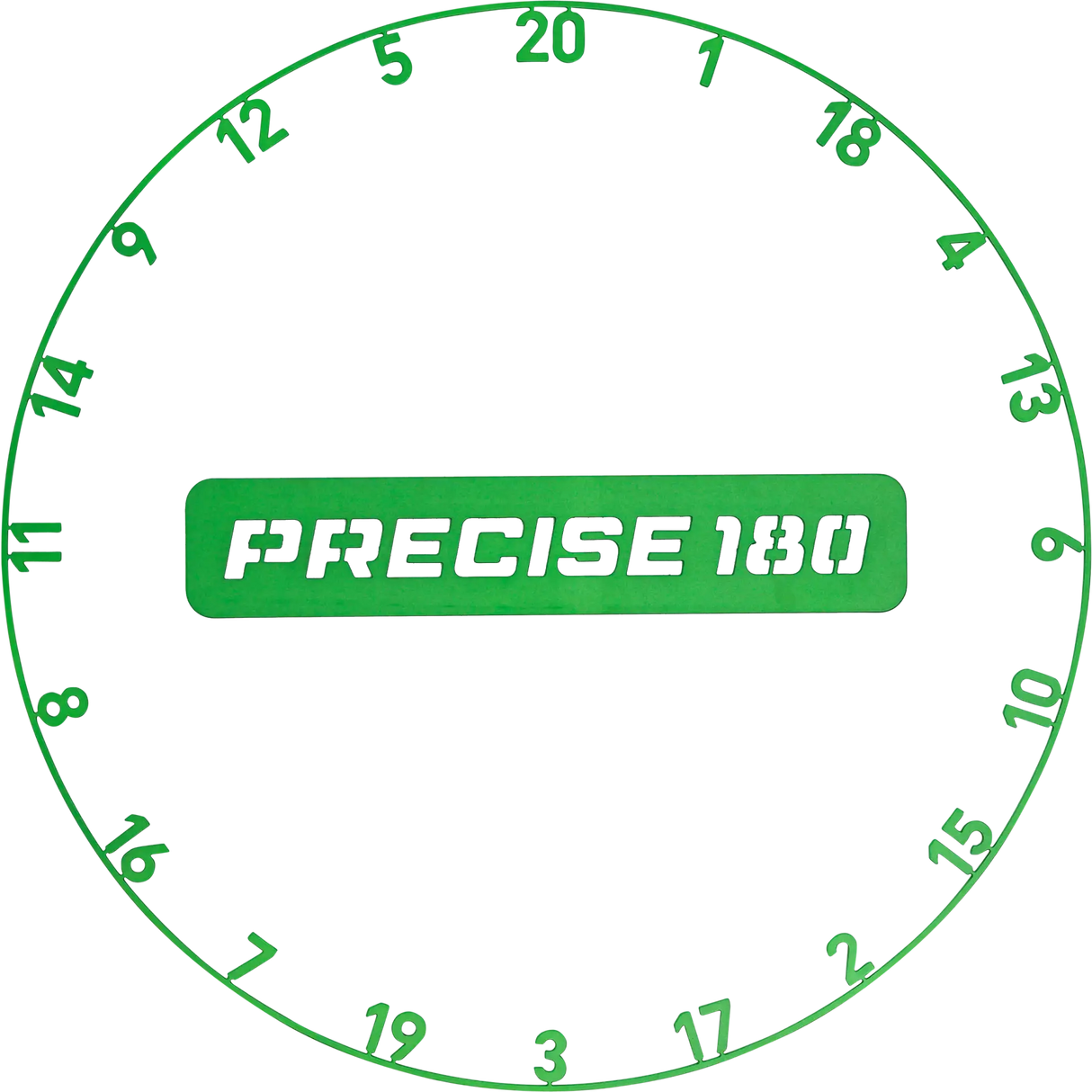 Precise180 Zahlenring Emerald Green