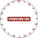 Precise180 Zahlenring Classic Faded Red