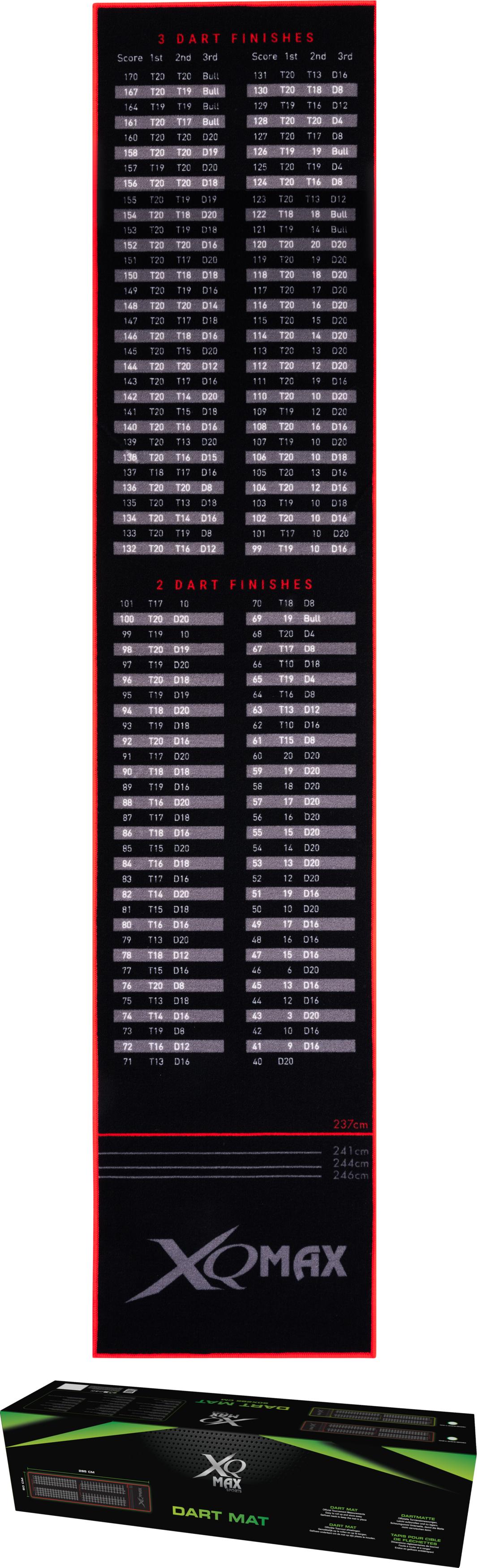 XQMAX Checkout Dartmatte 285X80 cm