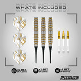 Red Dragon Paradym Darts Gold & Silver Torpedo Softdarts