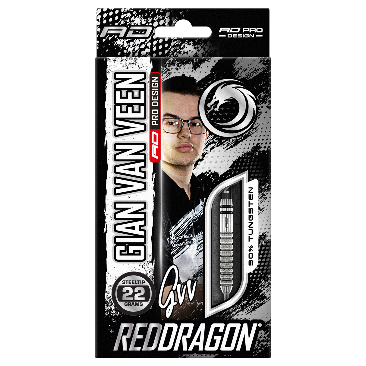 Red Dragon Gian van Veen Tour Edition Steeldarts 22g