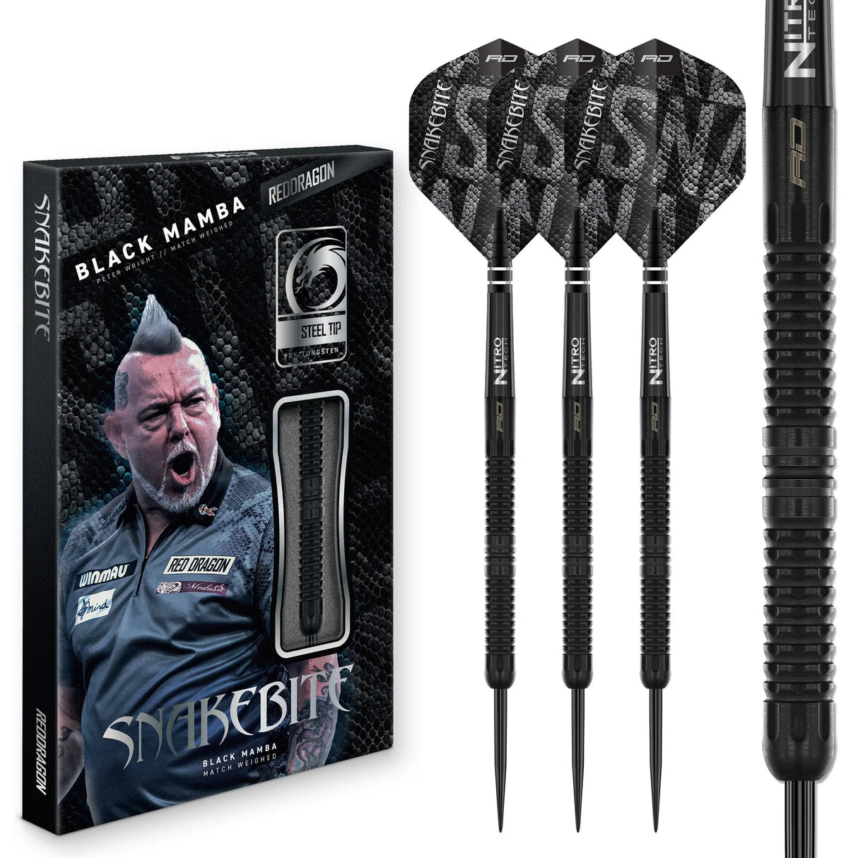 Red Dragon Peter Wright Black Mamba Steeldart