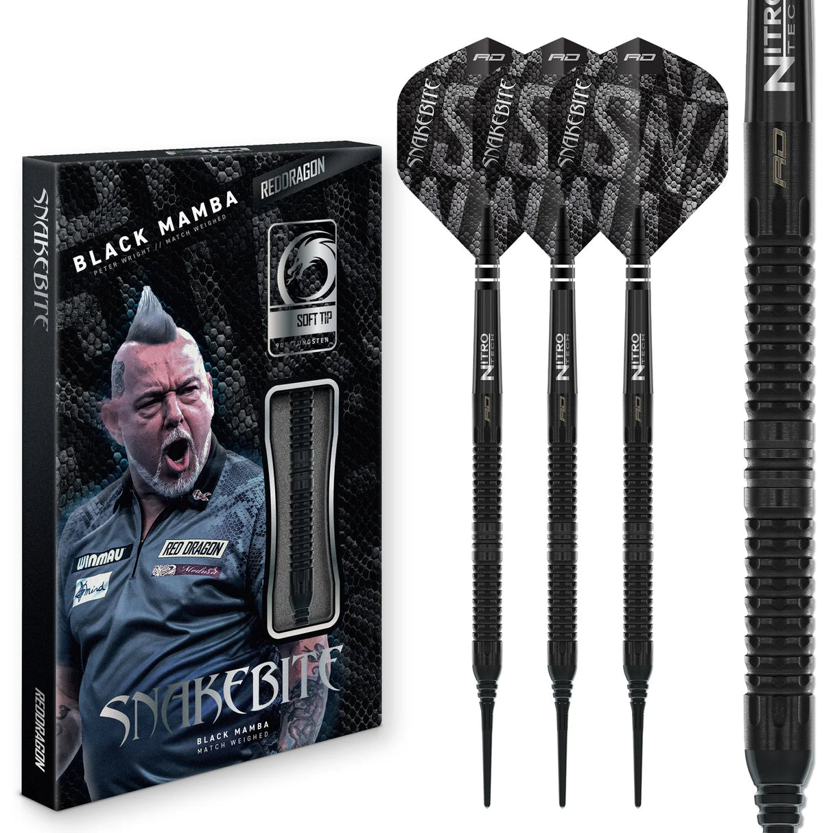 Red Dragon Peter Wright Black Mamba Softdart