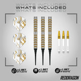 Red Dragon Paradym Darts Gold & Silver Parallel Softdart