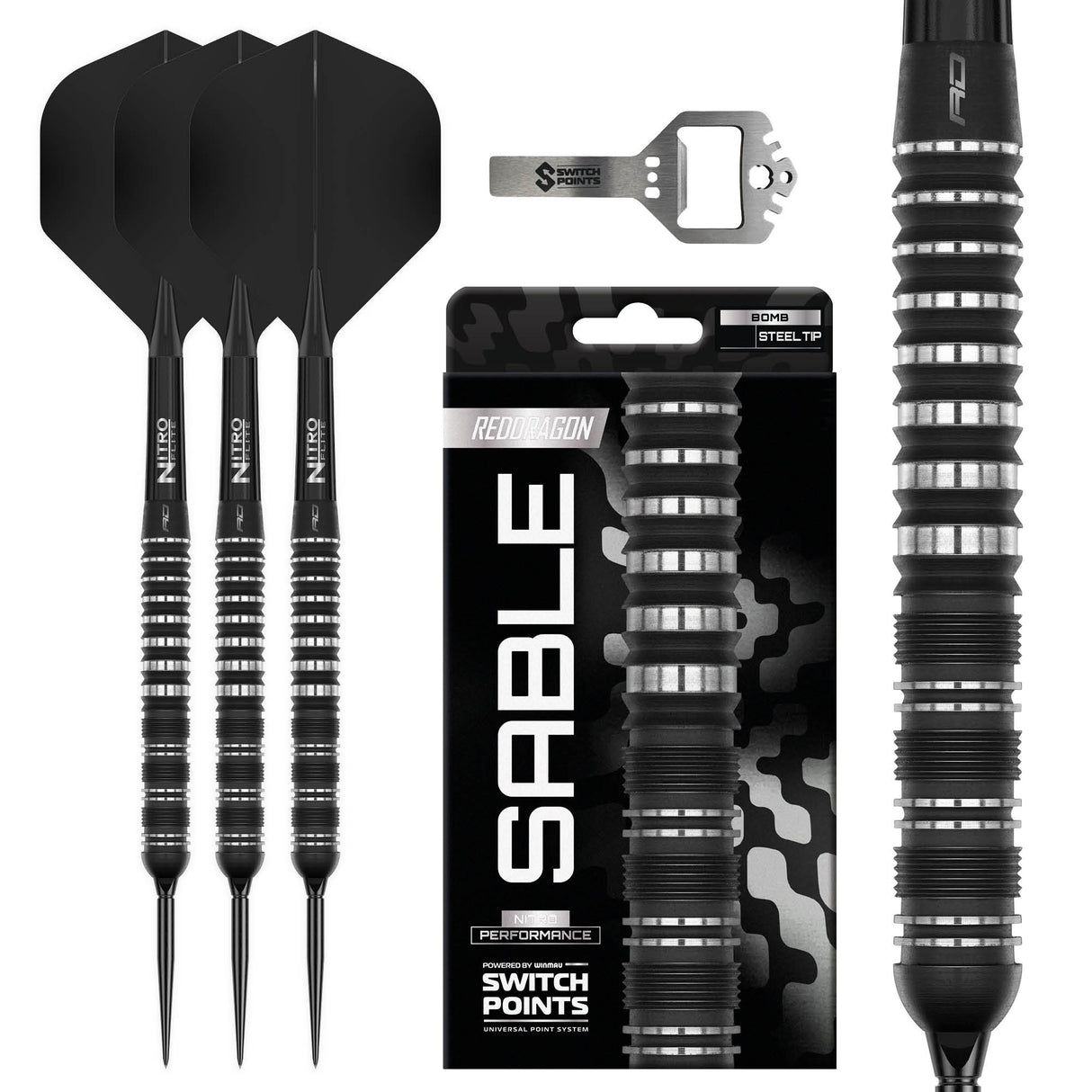 Red Dragon Sable 01 (Parallel) Switch Point Steeltip