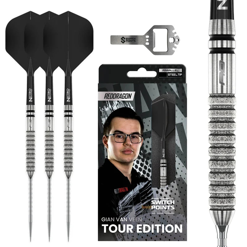 Red Dragon Gian van Veen Tour Edition 21g - Switch Point Darts