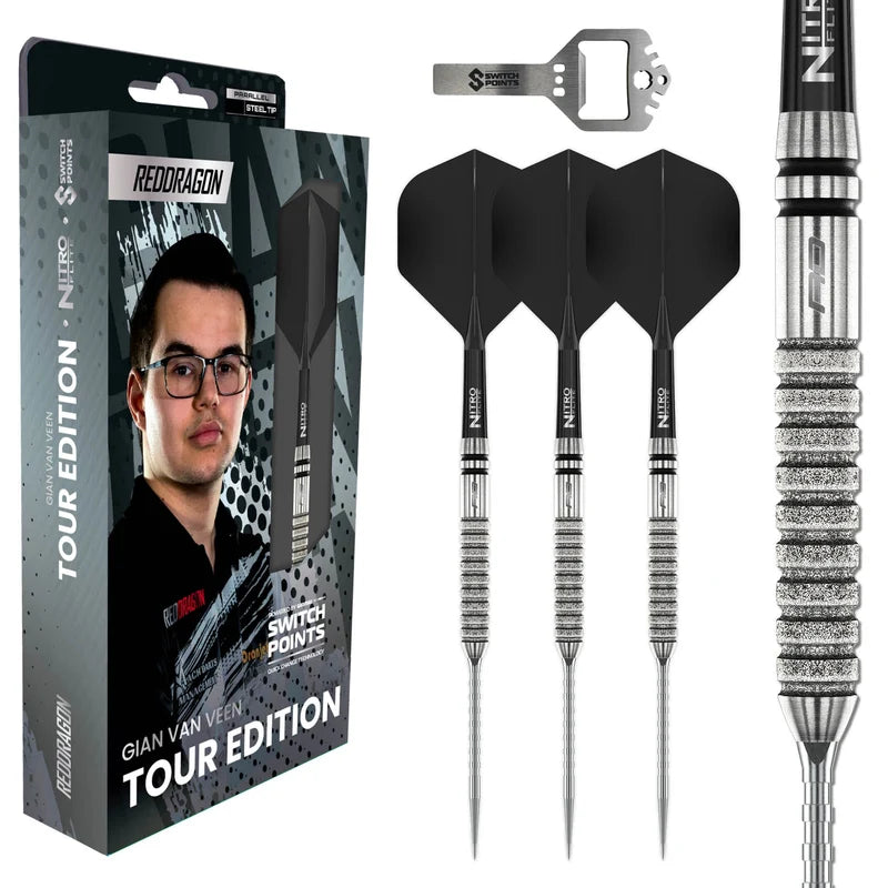Red Dragon Gian van Veen Tour Edition 21g - Switch Point Darts