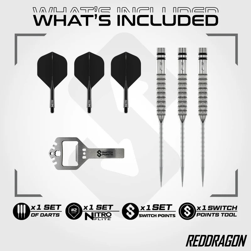Red Dragon Gian van Veen Tour Edition 21g - Switch Point Darts