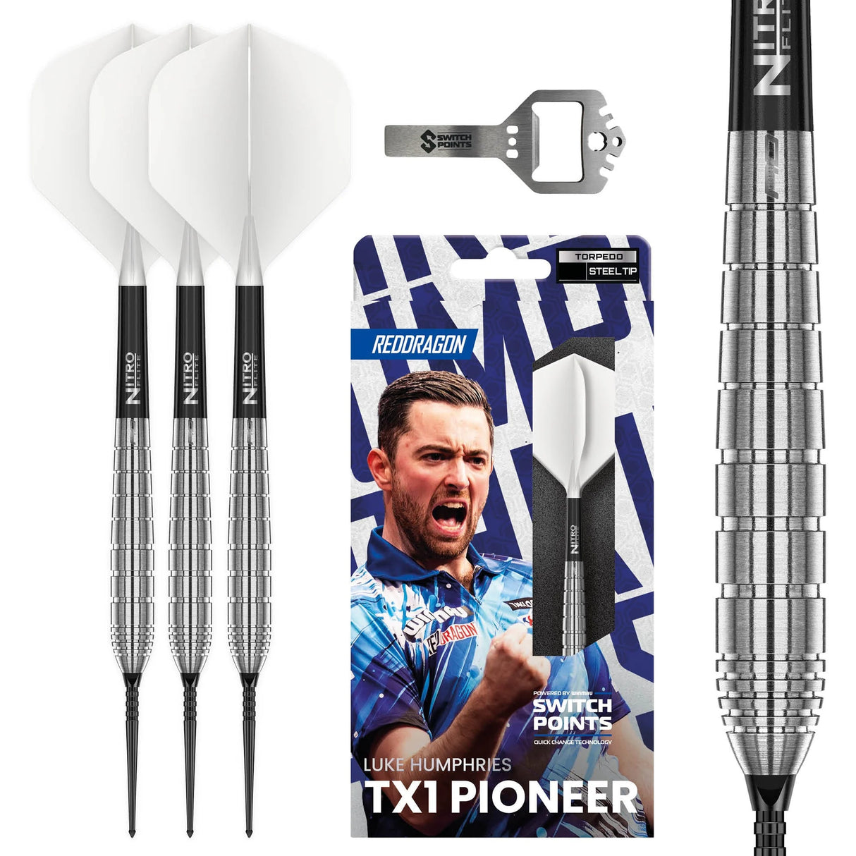 Red Dragon Luke Humphries TX1 Pioneer Switch Point Steeltip