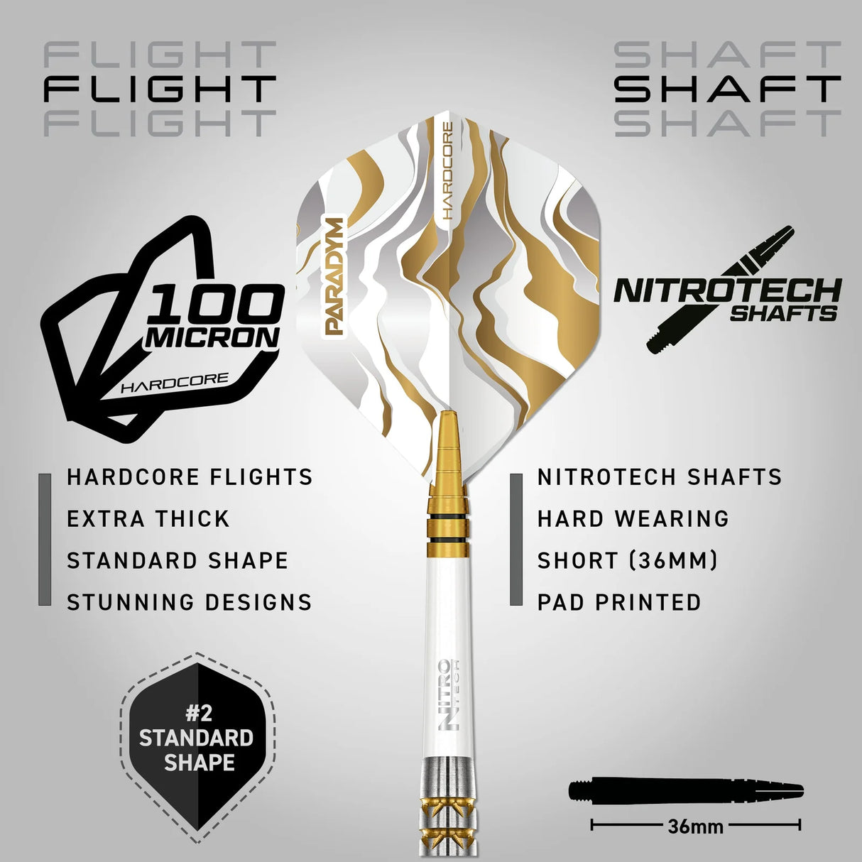 Red Dragon Paradym Darts Gold & Silver Parallel