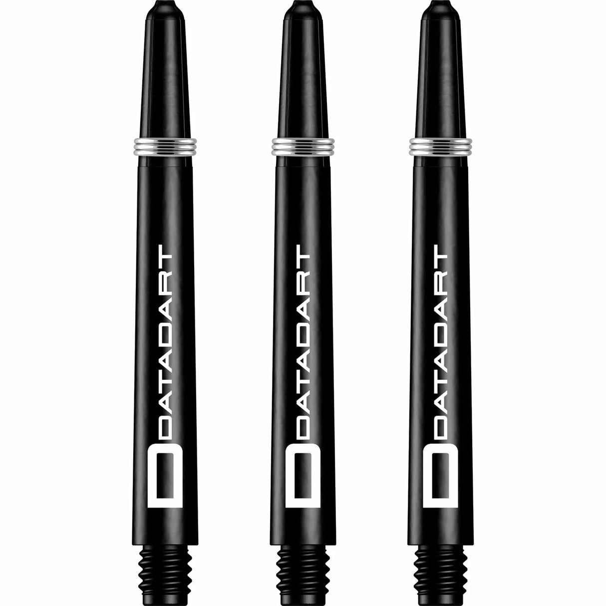 Datadart Signature Nylon Shafts Schwarz mit Federring