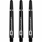 Datadart Signature Nylon Shafts Schwarz mit Federring