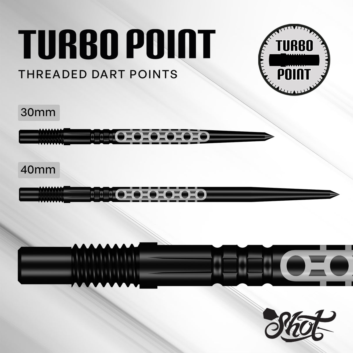 Shot Goths Schwarz Turbo Dart Points