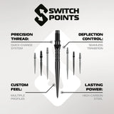 Winmau Switch Points Smooth Black