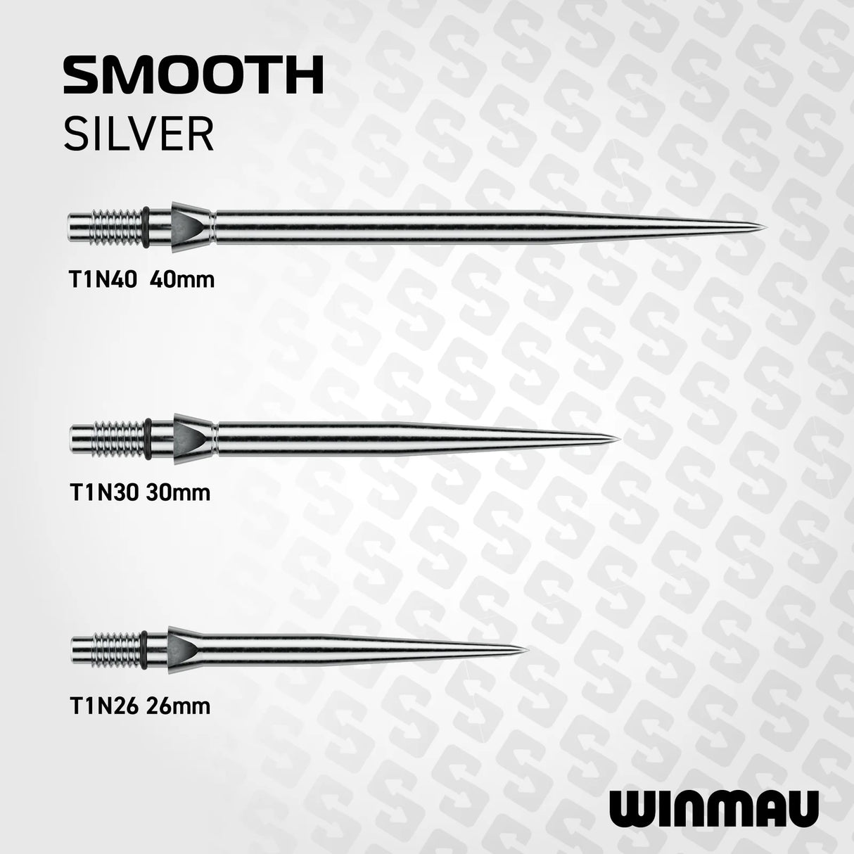 Winmau Switch Points Smooth Smooth Silver Effect