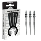 Winmau Switch Points Wave Silver Effect
