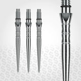 Winmau Switch Points Wave Silver Effect
