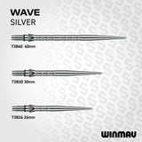 Winmau Switch Points Wave Silver Effect