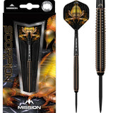 Mission Scorpion Darts 90%Tungsten - Black & Gold Electro