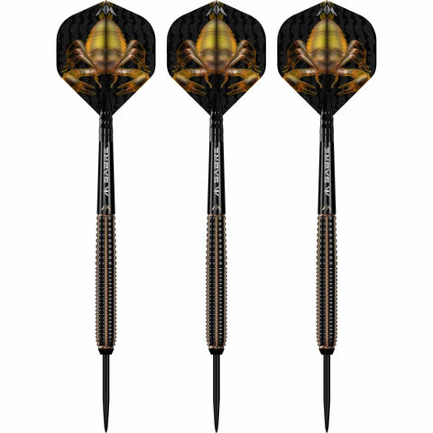 Mission Scorpion Darts 90%Tungsten - Black & Gold Electro