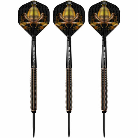 Mission Scorpion Darts 90%Tungsten - Black & Gold Electro