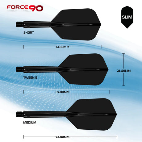 Mission Force 90 Flight & Shaft System - Black - Slim