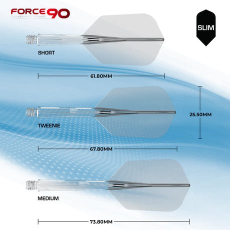 Mission Force 90 Flight & Shaft System - Clear - Slim