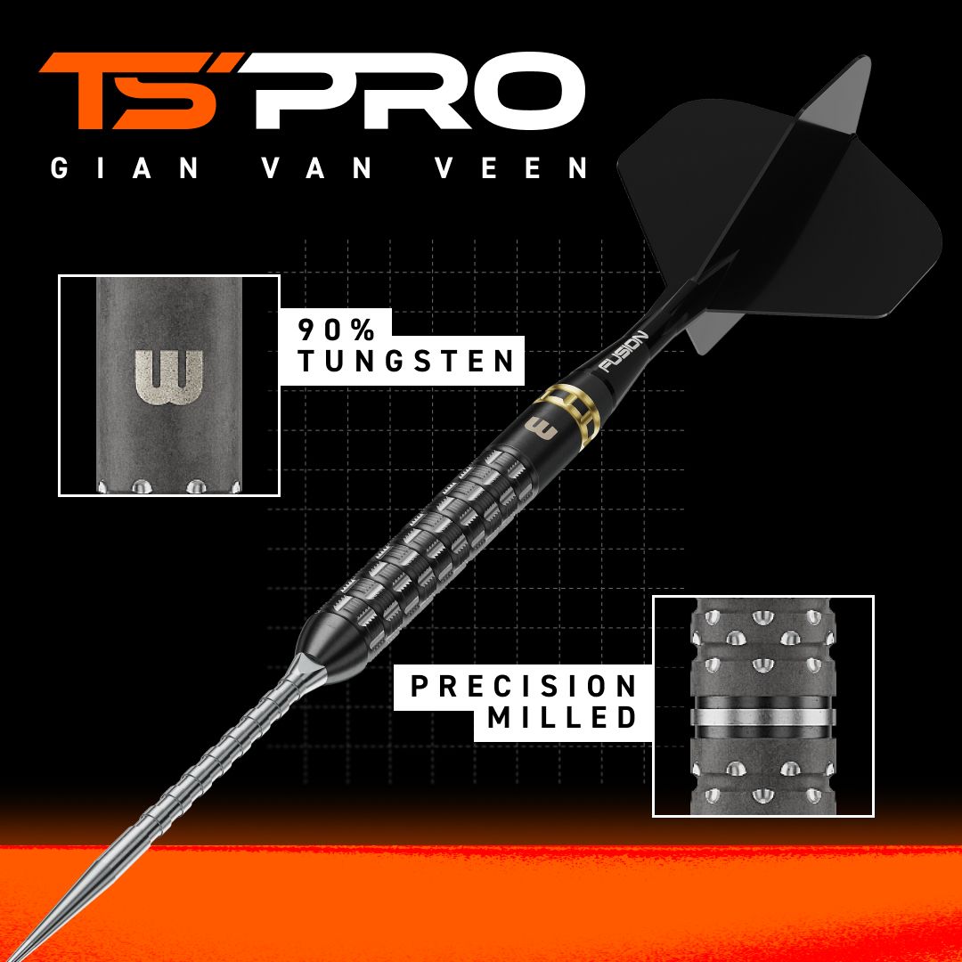 Winmau Gian Van Veen TS-PRO Switch Point Steeldarts