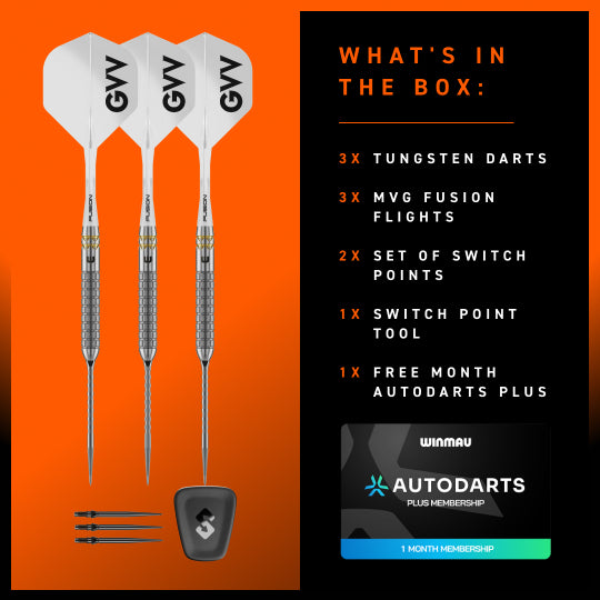 Winmau Gian Van Veen W-MAX Switch Point Steeldarts