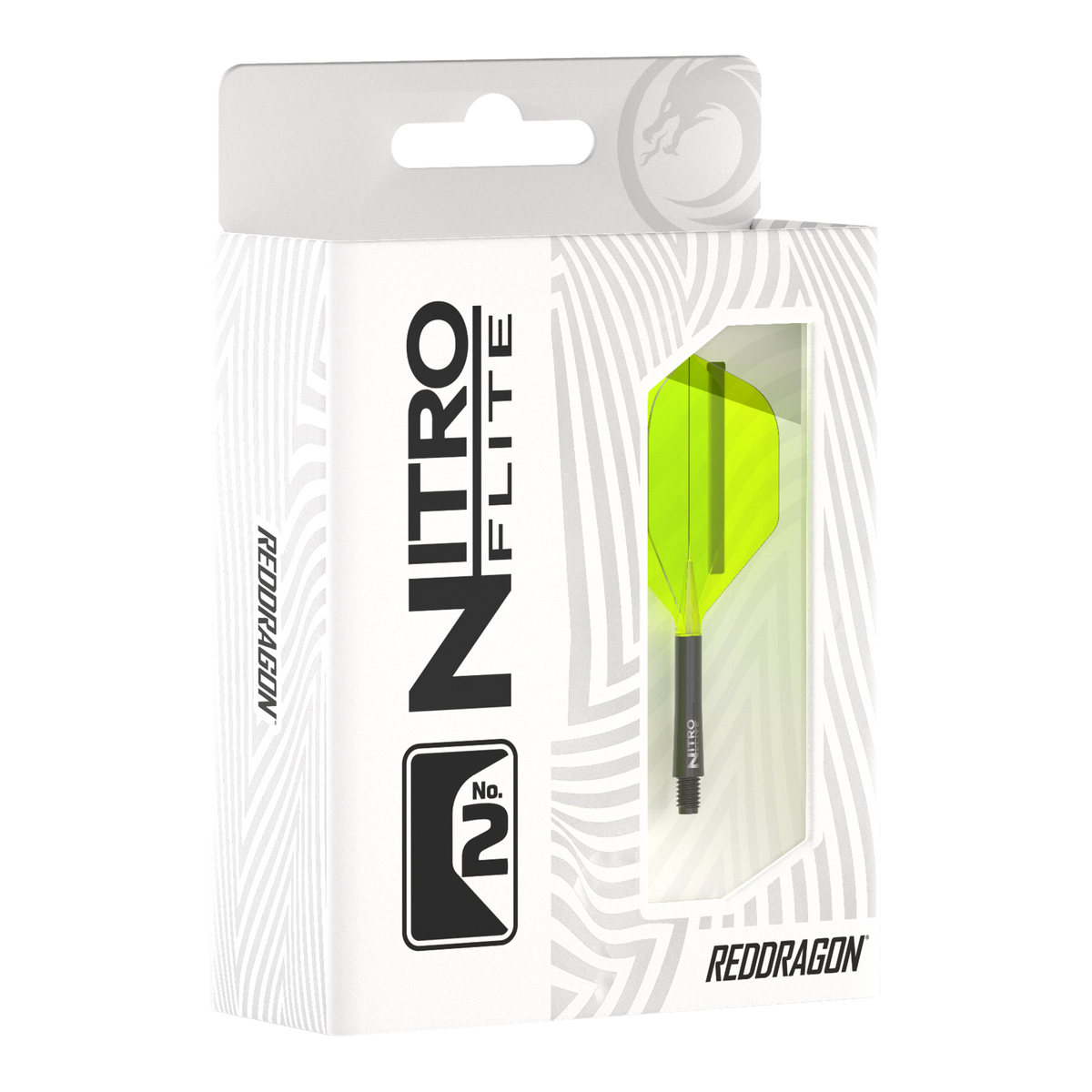 Red Dragon Nitro Flite System Black Yellow - Dart Flights