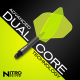 Red Dragon Nitro Flite System Black Yellow - Dart Flights