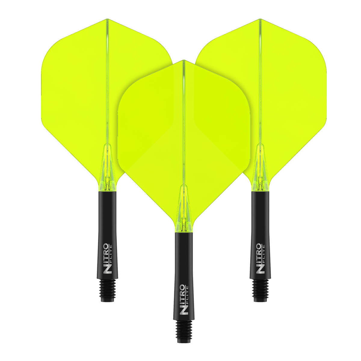 Red Dragon Nitro Flite System Black Yellow - Dart Flights