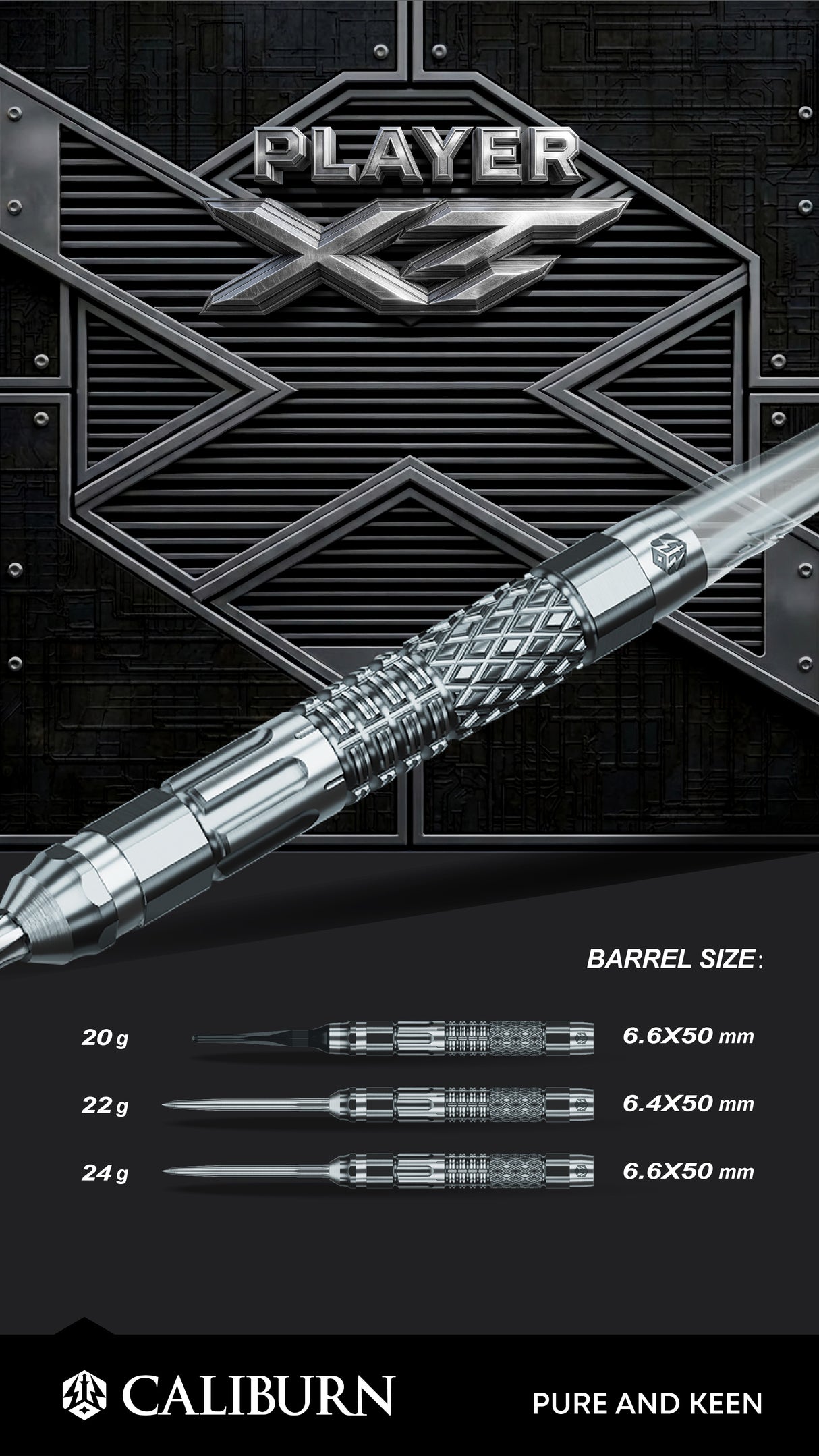 Caliburn Playerdarts XT Steeltip