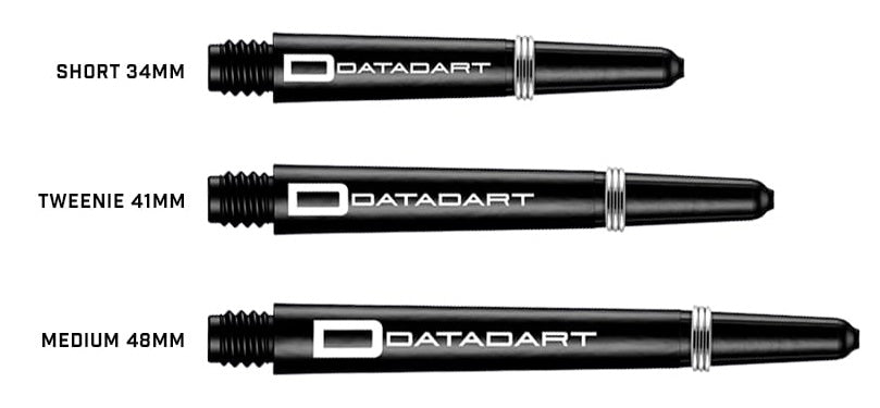 Datadart Signature Nylon Shafts Schwarz mit Federring