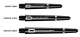 Datadart Signature Nylon Shafts Schwarz mit Federring