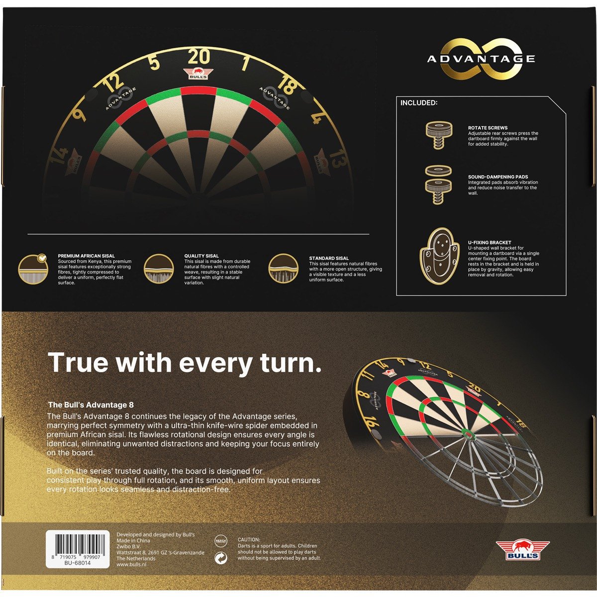 Bull's NL Advantage 8 Dartboard