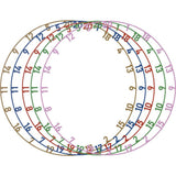 Bull's Colorful Matt Number Ring Set | 5pcs