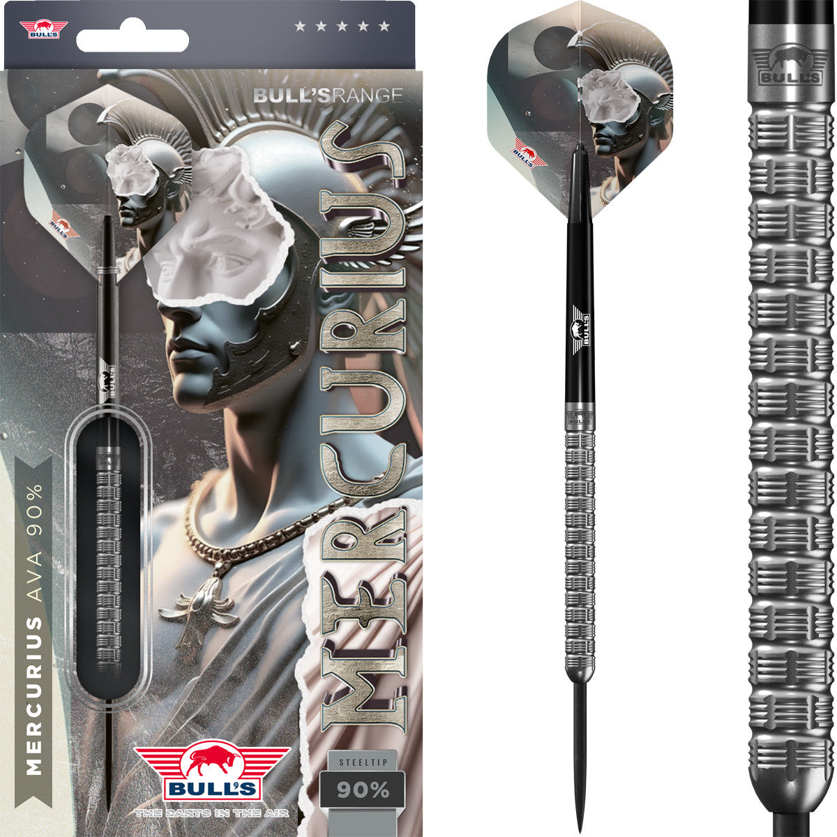 Bull's Mercurius Ava 90% Steeltip