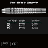 Bull´s Prime Bolt CP 90% Tungsten Barrels Only - Steeltip