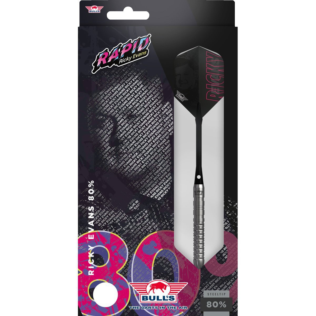 Bull's Ricky Evans E2 80% Steeldarts